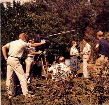 Male photographer Mel Roberts working in Wexler Films